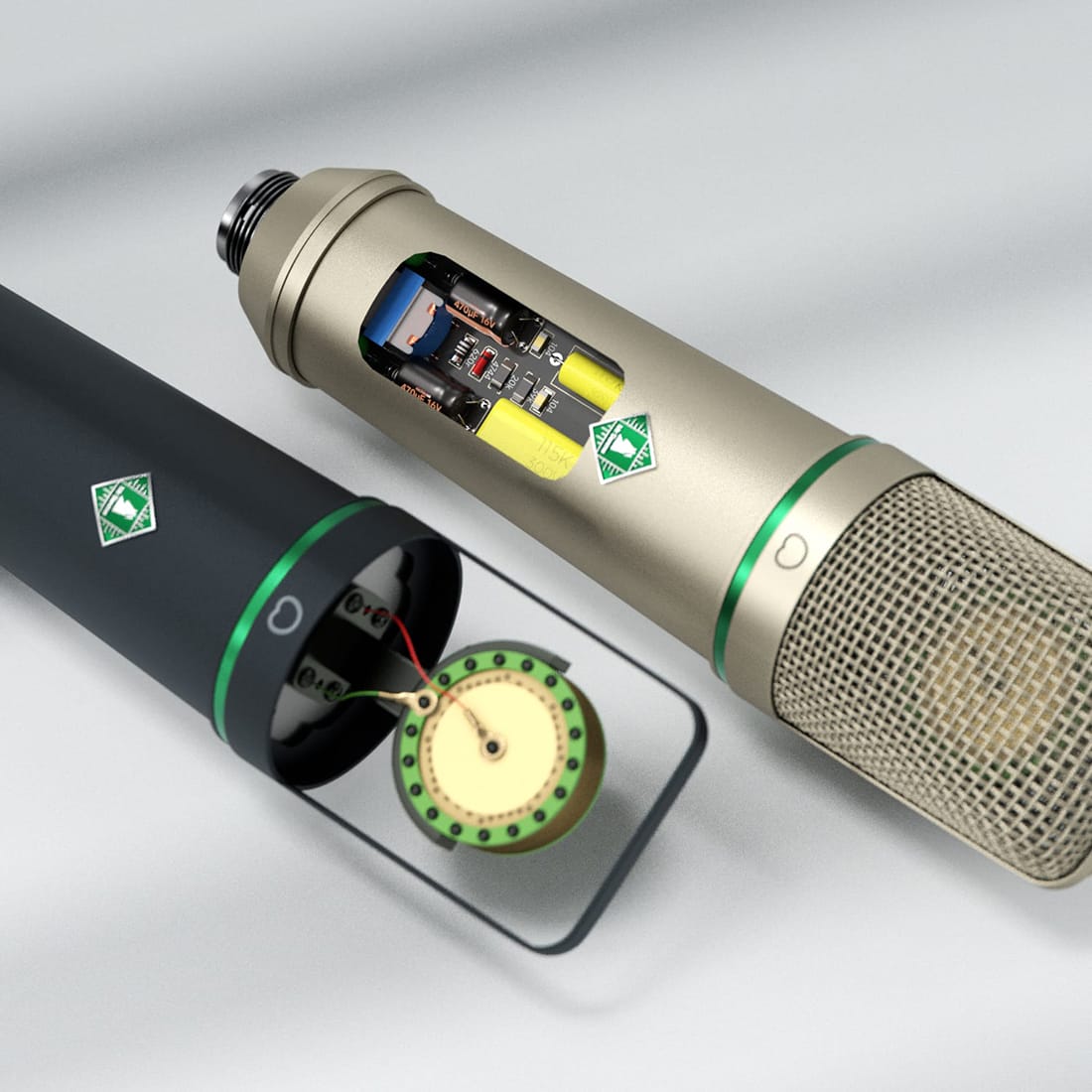 U87S-Large-Diaphragm-Condenser-Microphone-Circuit-Board-and-34mm-Capsule-Display-Image